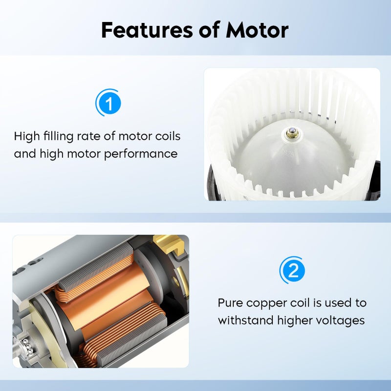 AEagle AC Heater Blower Motor Assembly for Nissan Frontier 2005-2021, Pathfinder 05-12, Nissan Xterra 05-15 Replaces for 700175 27226EA010 - Image 4